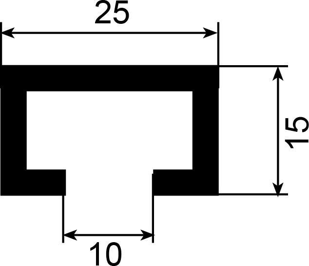 Actual product image Aweso Actuator rails 1040 type 2, for medium load (1 pcs.)