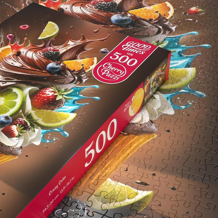 Actual product image Cherry Pazzi Puzzle 500 pieces - Crazy Cake (500 pieces)