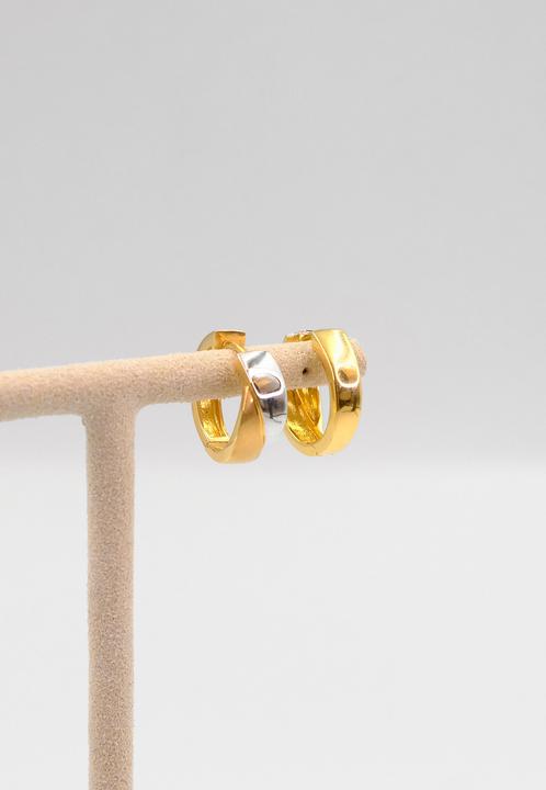Produktbild Muau Creolen (750, Weissgold, 18K Gelbgold)