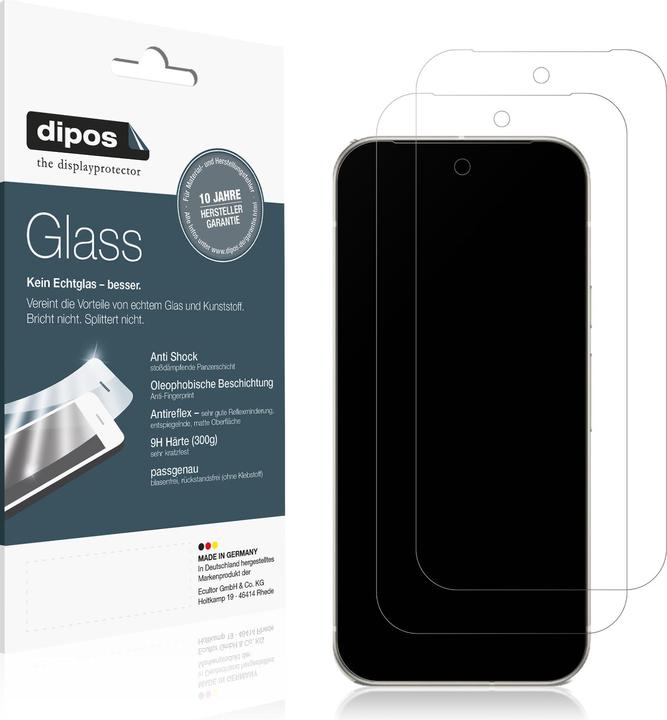 Produktbild Dipos Anti-Shock Displayschutz Matt 9H (1 Stück, Google Pixel 9a)