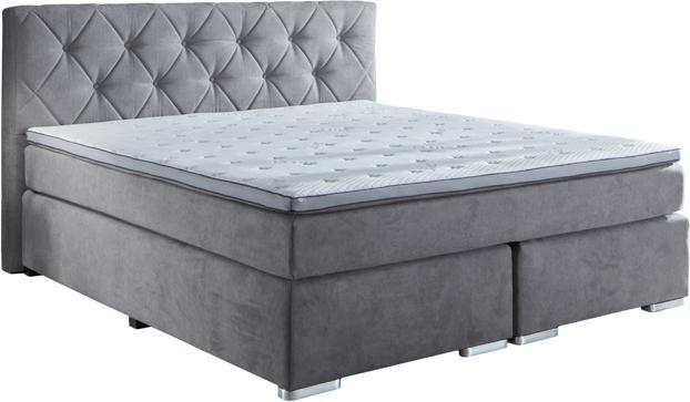 Actual product image Sun garden BX 2100 Baker box spring bed wood-based material/fabric with micro TFK mattress (180 x 200 cm)