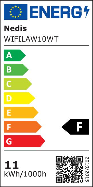 Energie-Label Nedis SmartLife - WLAN Deckenleuchte - Kaltweiss/Warmweiss - Sprachsteuerung - Integriert in die Ned (800 lm)