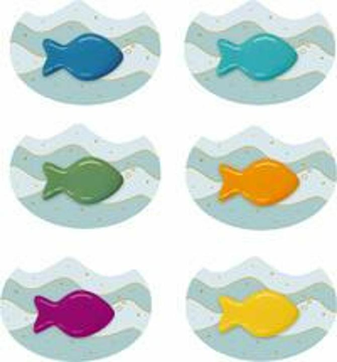 Actual product image Kunstharzfische - Bunte Regenbogen-Fisc (German)