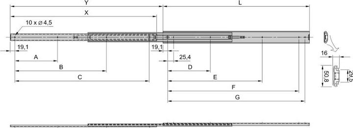 Image du produit Schroff Glissières télescopiques