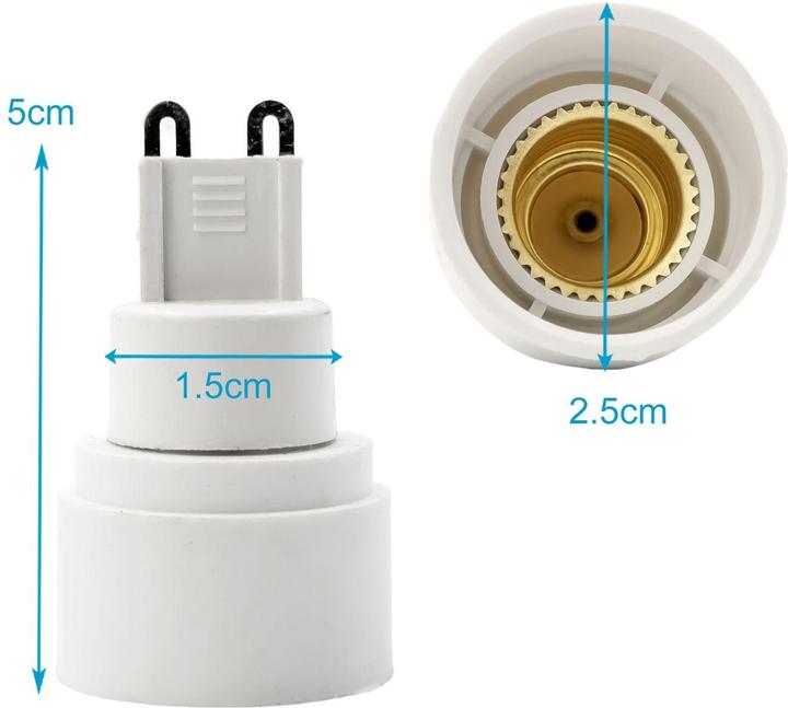 Actual product image Intirilife E40 to E27 Lamp Base Adapter