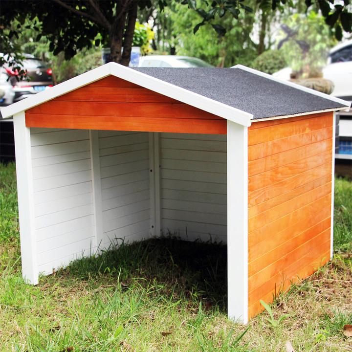 Produktbild Wiltec Garage Mähroboter Rasenroboter Holz Gartenhaus Carport Ladestation UV Schutz (Mähroboter, Mähroboter Garage)
