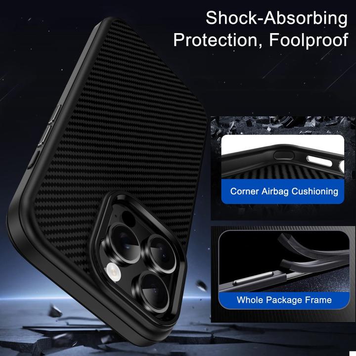 Image du produit iPaky Étui en fibre de carbone (Apple iPhone 16 Pro)
