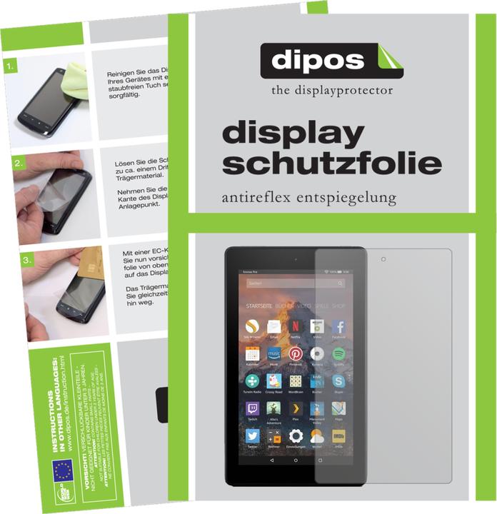 Produktbild Dipos Displayschutzfolie Antireflex (2 Stück, Amazon Fire HD 8 (2017))