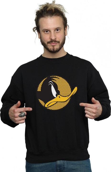 Produktbild Looney Tunes Daffy Duck Dotted Profile Sweatshirt (L)