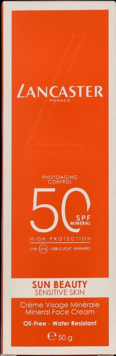 Immagine prodotto Lancaster Sun Beauty Mineral Face Crème Sun Protection Factor 50 (Crema solare viso, SPF 50, 50 ml)