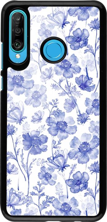 Image du produit PhoneLook Coque Spring 23 watercolor blue flowers (Huawei P30 Lite)