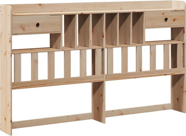 Immagine prodotto VidaXL Letto in legno massiccio Letto matrimoniale con ripiano senza materasso 200x200cm (200 x 200 cm)