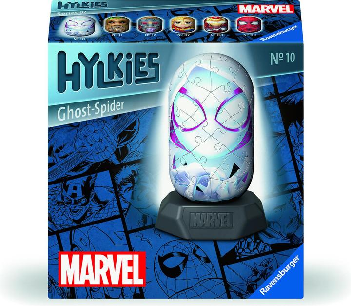 Image du produit Ravensburger Hylkies : La nouvelle série de figurines à assembler soi-même. Figurine #10 - Ghost (54 pièces)