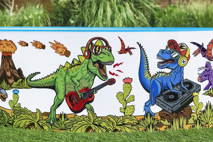 Actual product image Bestway Dinosaur Fill 'N Fun Kids Play Pool 2.44 m x 46 cm