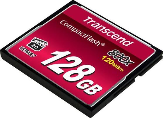 Actual product image Transcend Premium CompactFlash 128GB Card R120MB/s VGP 20 MLC (128 GB, CF, U3, UHS-II)