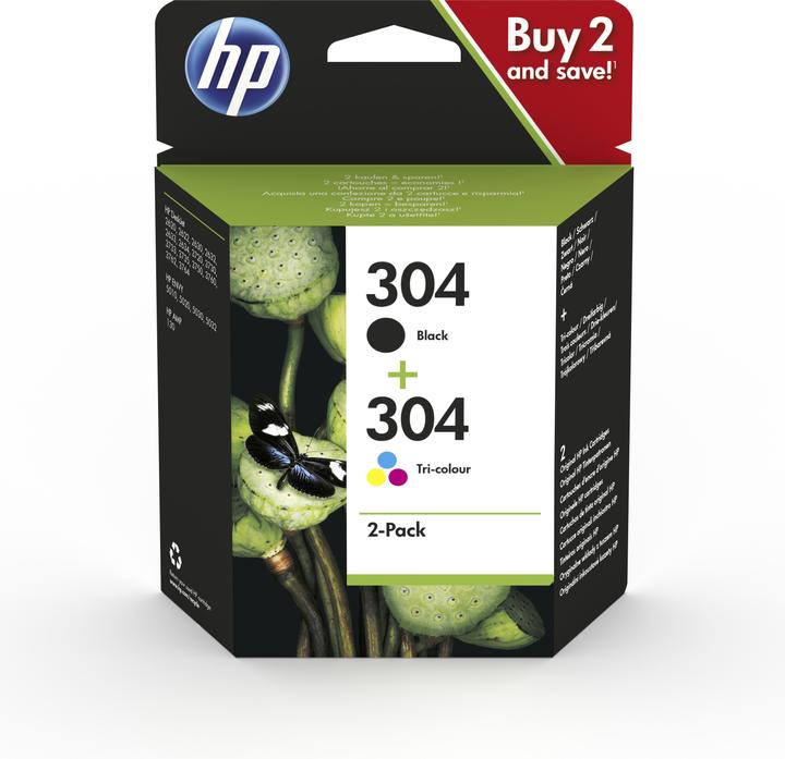 HP 304 2-Pack (M, BK, Y, C)