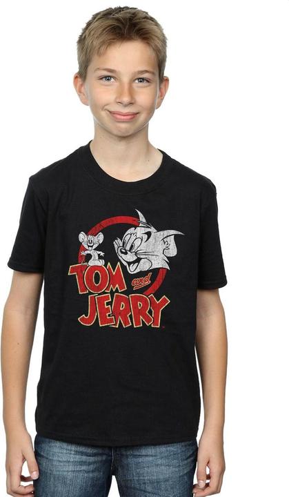 Immagine prodotto Tom & Jerry Distressed Logo Maglietta Ragazzi (128)
