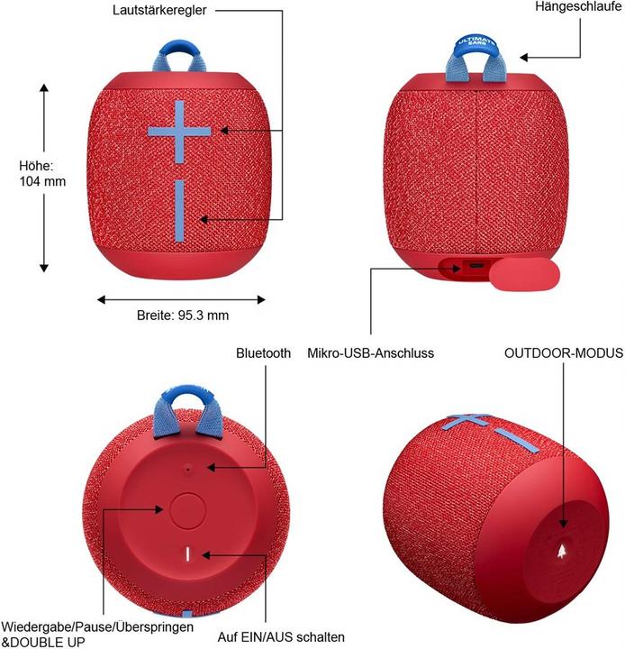 Actual product image UE Wonderboom 2 (13 h, Battery operated)