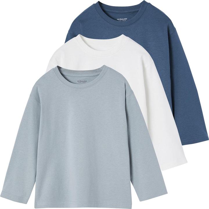 Vertbaudet 3er-Pack Jungen Shirts aus Baumwolle Basic