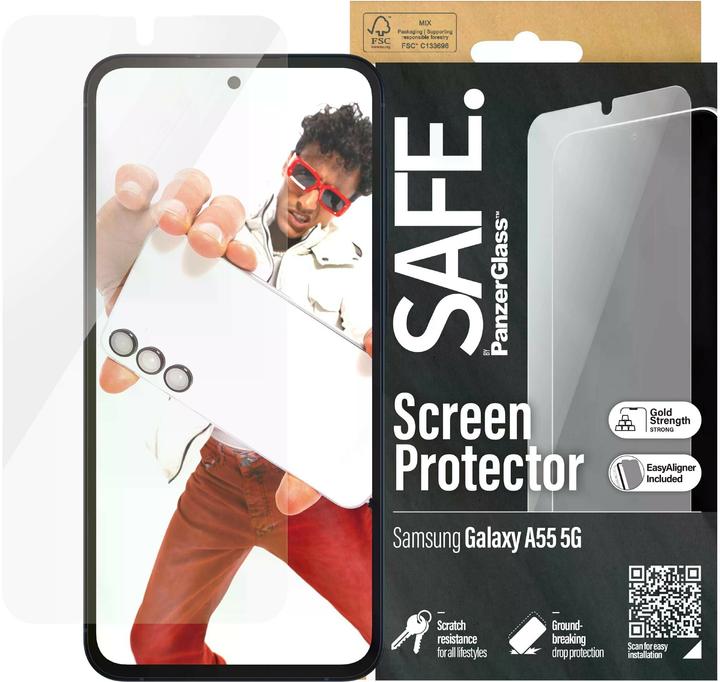 Actual product image Safe Ultra-Wide Fit (1 Piece, Samsung Galaxy A55)