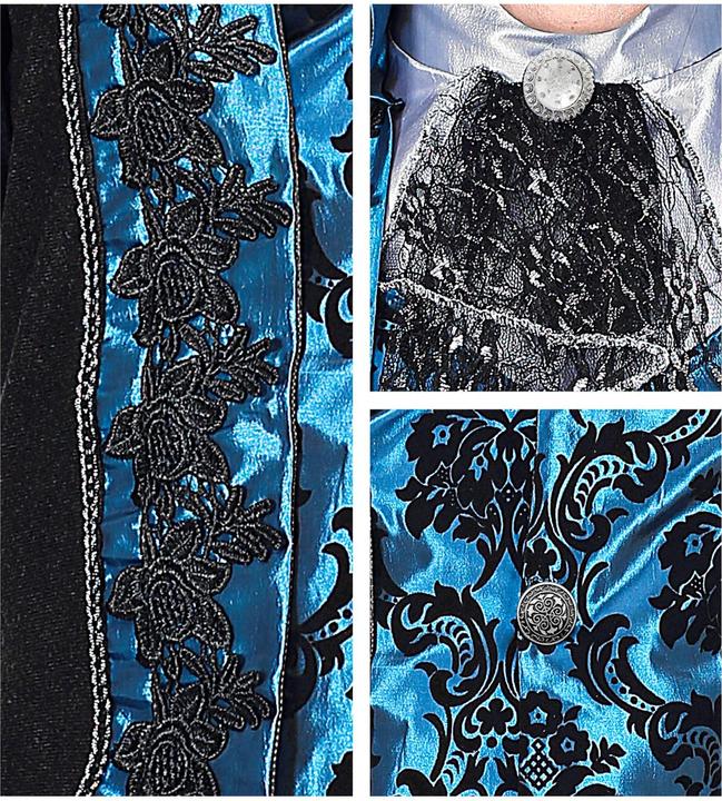 Immagine prodotto Widmann Signore vampiro vittoriano con giacca con gilet, camicia e jabot, pantaloni, cappello a cilindro (XL)