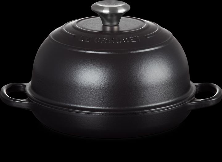 Le Creuset Brot Bräter Schwarz (24 cm, Bräter + Schmortopf, Gusseisen)