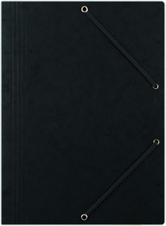 Donau Cartella in cartone A4 con elastico nero (8643080-01EN) (A4, 1 x)