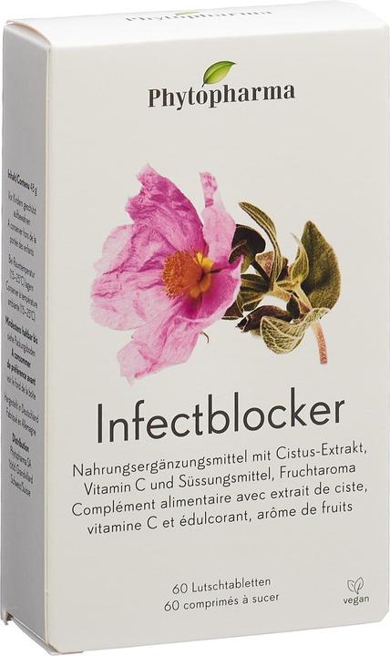 Image du produit Phytopharma Infectblocker (nouv) cpr sucer (60 pièce(s), Cachets, 75 g)
