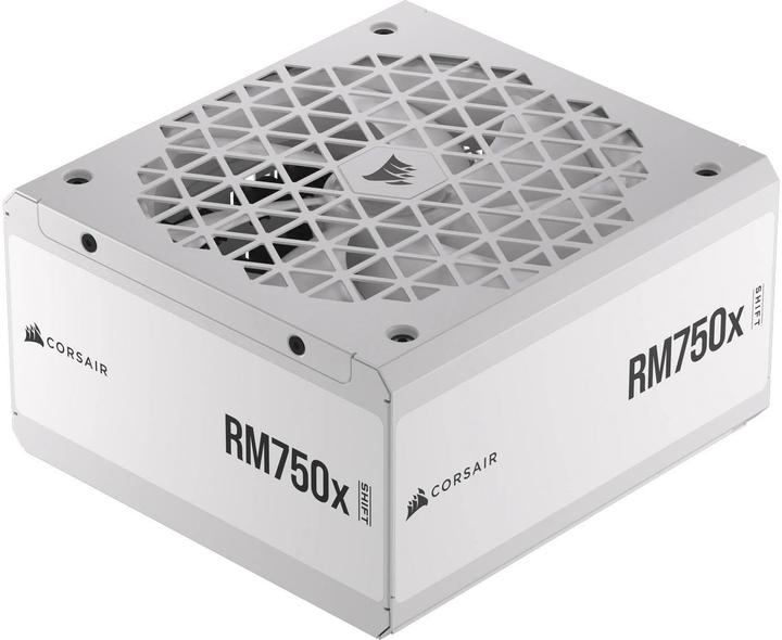 Image du produit Corsair Série RMx Shift White, RM750x Shift White, 750 Watt, 80 PLUS GOLD Certified, Fully Modular Power (750 W)