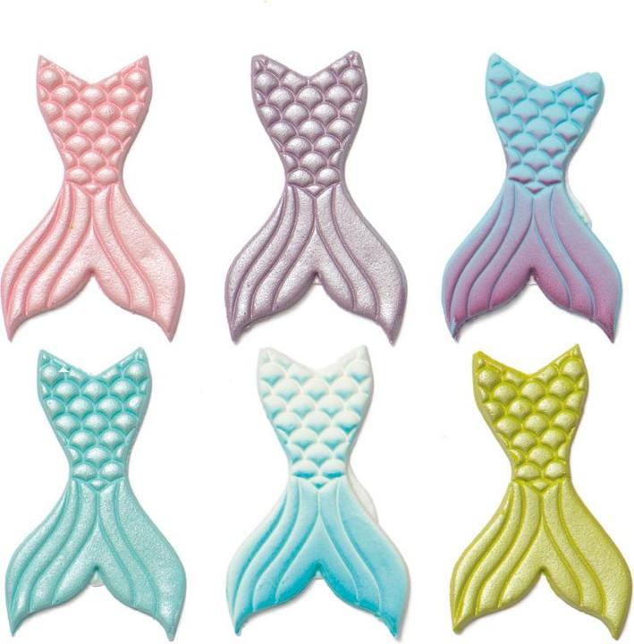 Actual product image Decora Sugar decoration mermaid fins (19 x)