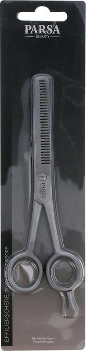 Parsa Beauty Parsa Effilierschere mit Fingerhaken, silber
