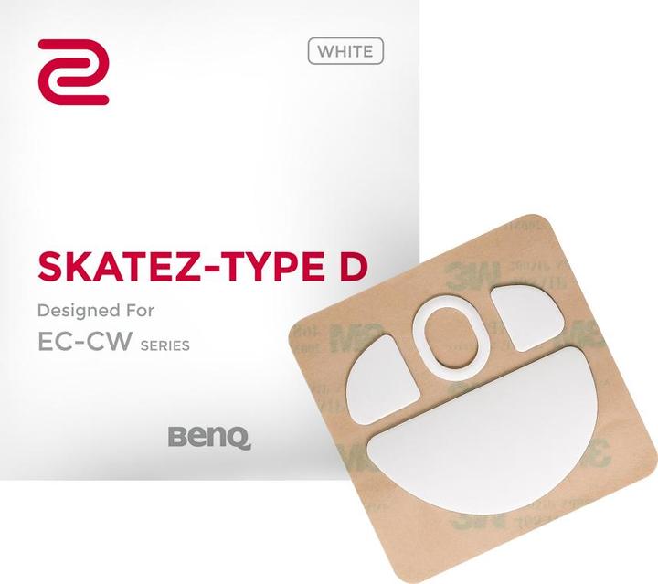 Produktbild Zowie Gear BENQ Zowie skatez type d white mousefeet for ec-cw series mouse white 0.6mm thickness