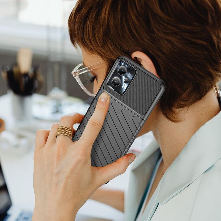 Produktbild Hurtel Thunder Case Hülle für Motorola Moto G13 Silikon Armor Case schwarz (Motorola Moto G13)