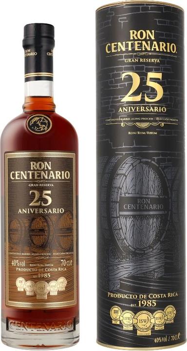 Actual product image Ron Centenario Gran Reserva 25 Years Old Premium Rum (1 x 70 cl)