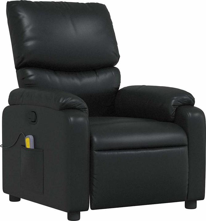 VidaXL Massagesessel Schwarz Kunstleder,Farbe: Schwarz,Material