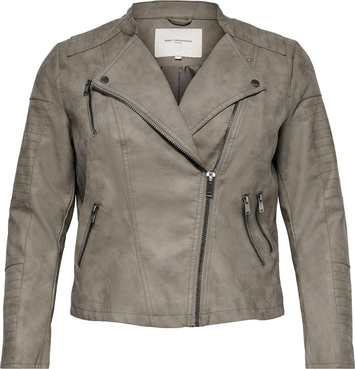 Only Curvy Biker Jacke Kunstlederjacke (52)