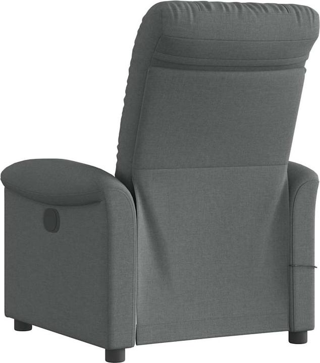 Immagine prodotto VidaXL Poltrona massaggiante in tessuto grigio scuro Poltrona TV massaggiante