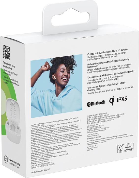 Immagine prodotto Belkin Movimento Soundform (ANC, 9 h, Senza fili)