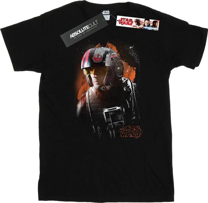 Actual product image Star Wars Mens The Last Jedi Poe Dameron Brushed T-Shirt (XXL)