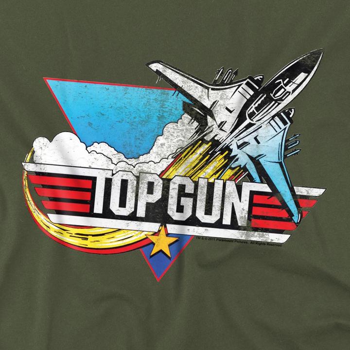 Actual product image Top Gun Mens Distressed Logo T-Shirt (XXL)