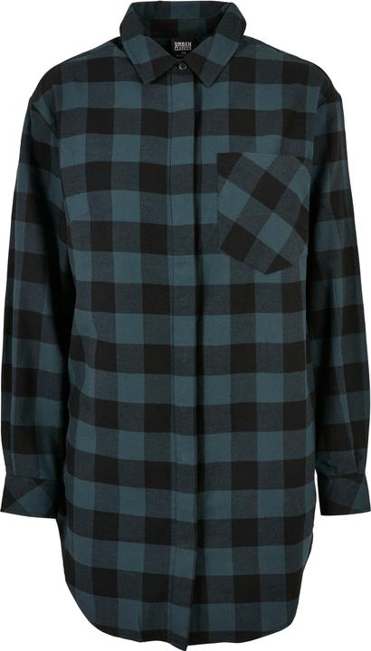 Urban Classics Ladies Oversized Check Flannel Shirt Dress (XXL)