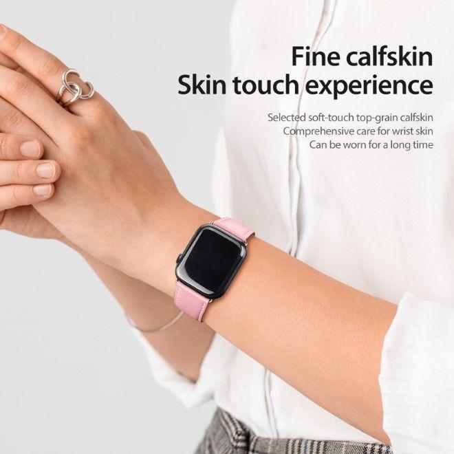 Produktbild Dux Ducis YA Armband (42 mm, 44 mm, 45 mm, 49 mm, Kalbsleder, Apple Watch Series 1, Apple Watch Series 2, Apple Watch Series 3, Apple Watch Series 4, Apple Watch Series 5, Apple Watch Series 6, Apple Watch Series 7, Apple Watch Series 8, Apple Watch Series 9, Apple Watch SE, Apple Watch Ultra, Apple Watch Ultra 2)