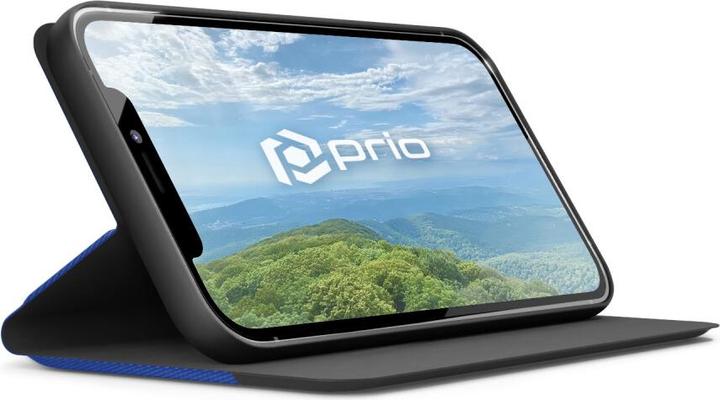 Productafbeelding prio Book Case Fashion voor iPhone XR blauw-zwart (Apple iPhone XR)