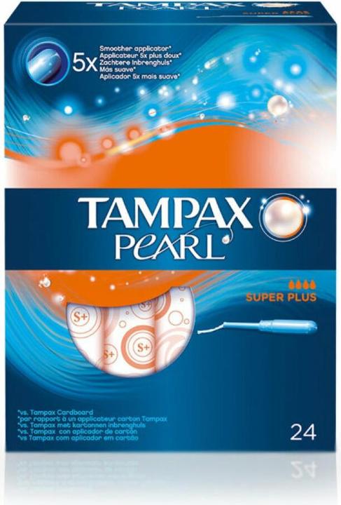 Produktbild Tampax Pearl Super Plus, Blau, Weiss, 24 Stück (24 x)