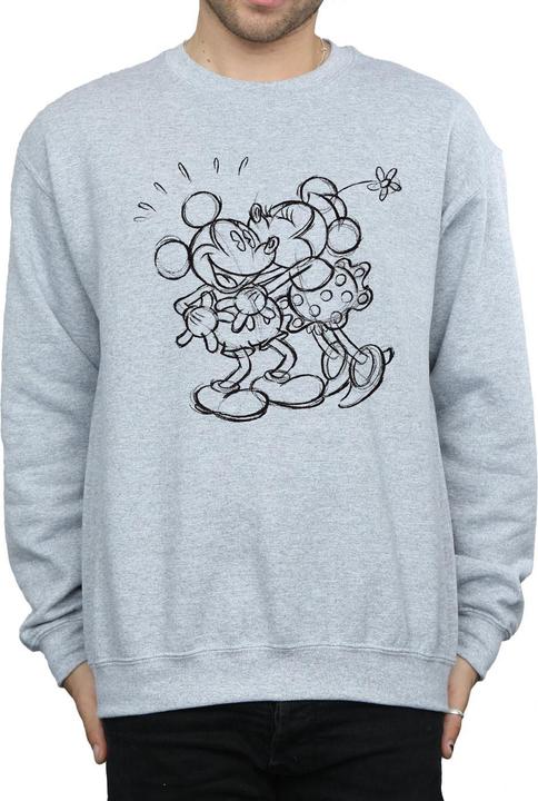 Produktbild Disney Mickey And Minnie Mouse Kiss Sketch Sweatshirt (L)