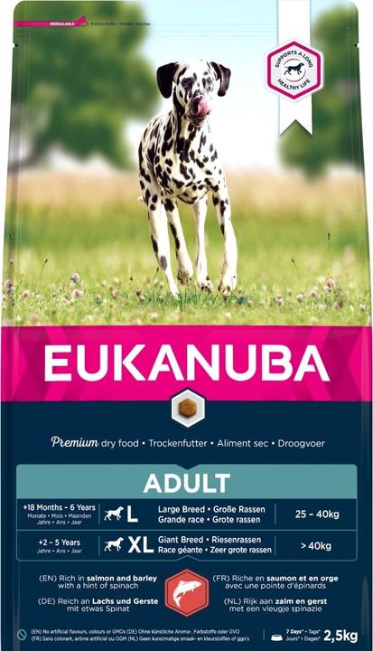 Actual product image Eukanuba Adult Salmon all Breeds (Adult, 1 pcs., 2500 g)