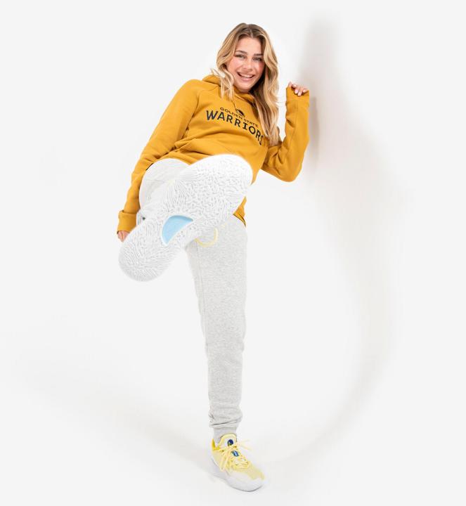 Actual product image Tarmak Women's/Men's Hooded Sweatshirt Golden State Warriors - Hoodie 900 NBA yellow (M)