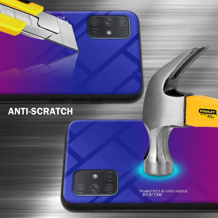 Image du produit Cadorabo Couverture en verre TPU 2 couleurs (Samsung Galaxy A71)