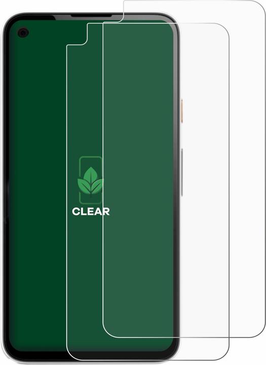 Actual product image ScreenLeaf Protective film sustainable screen protector screen protector film clear transparent (2 Piece, Google Pixel 4a)