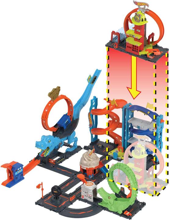 Immagine prodotto Hot Wheels Stazione dei vigili del fuoco della città con supercircuito